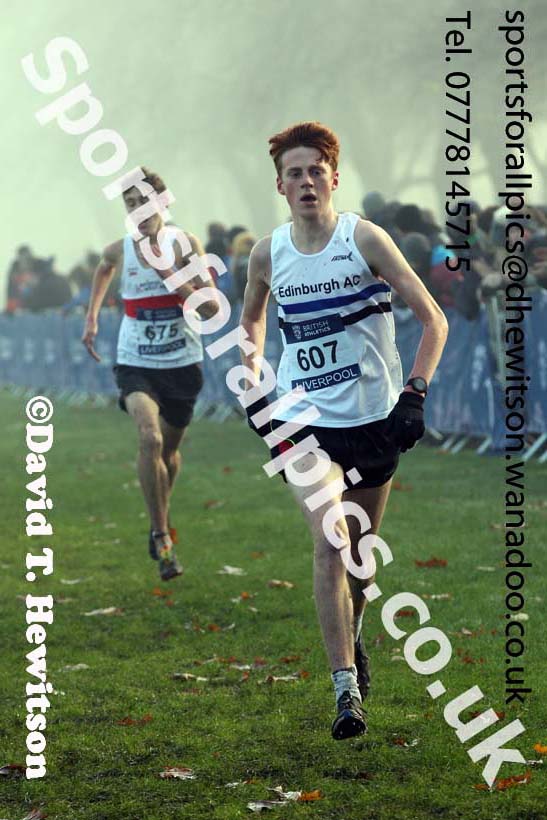 Mens under-17s, European Cross Country Trials, Sefton Park, Liverpool. Photo: David T. Hewitson/Sports for All Pics